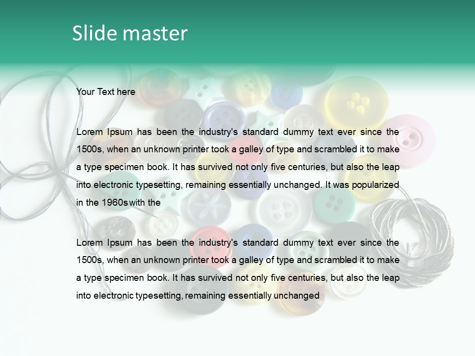 Circle Pattern White PowerPoint Template