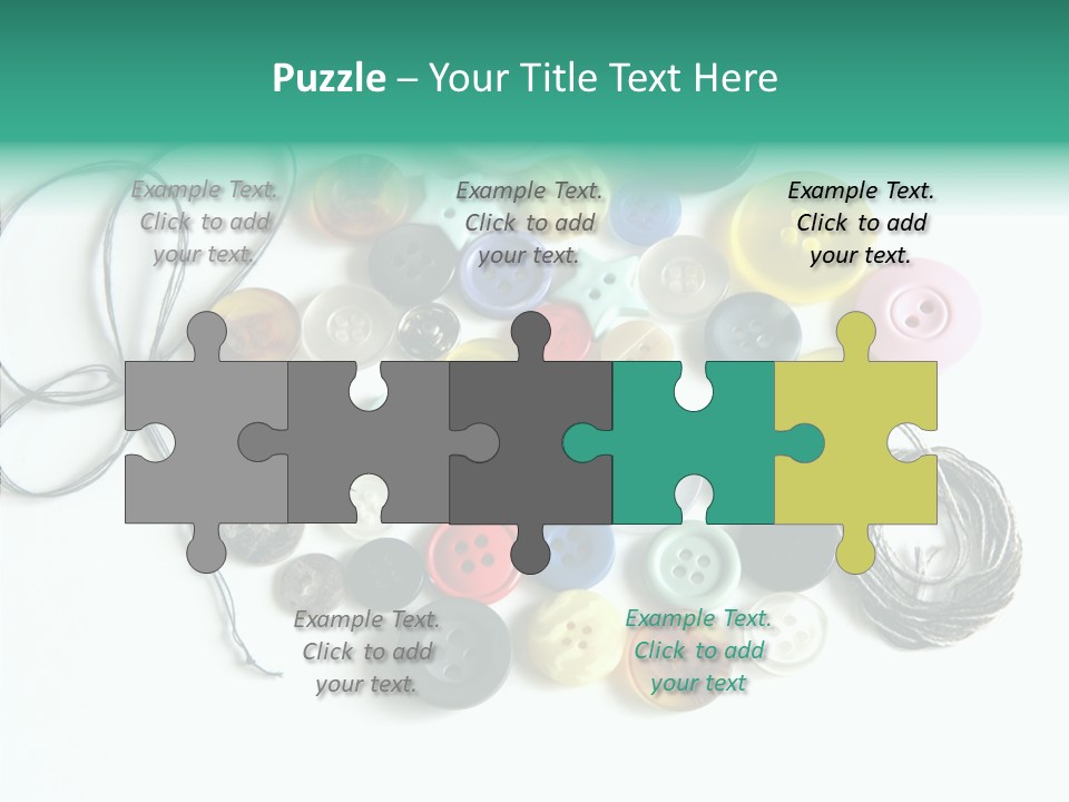 Circle Pattern White PowerPoint Template