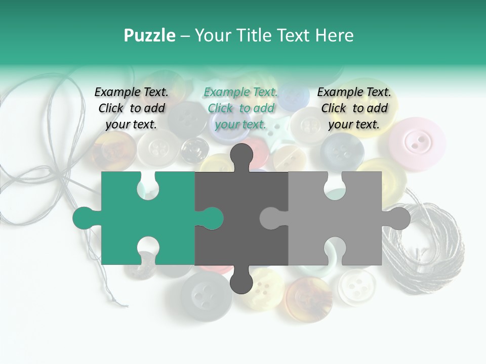 Circle Pattern White PowerPoint Template