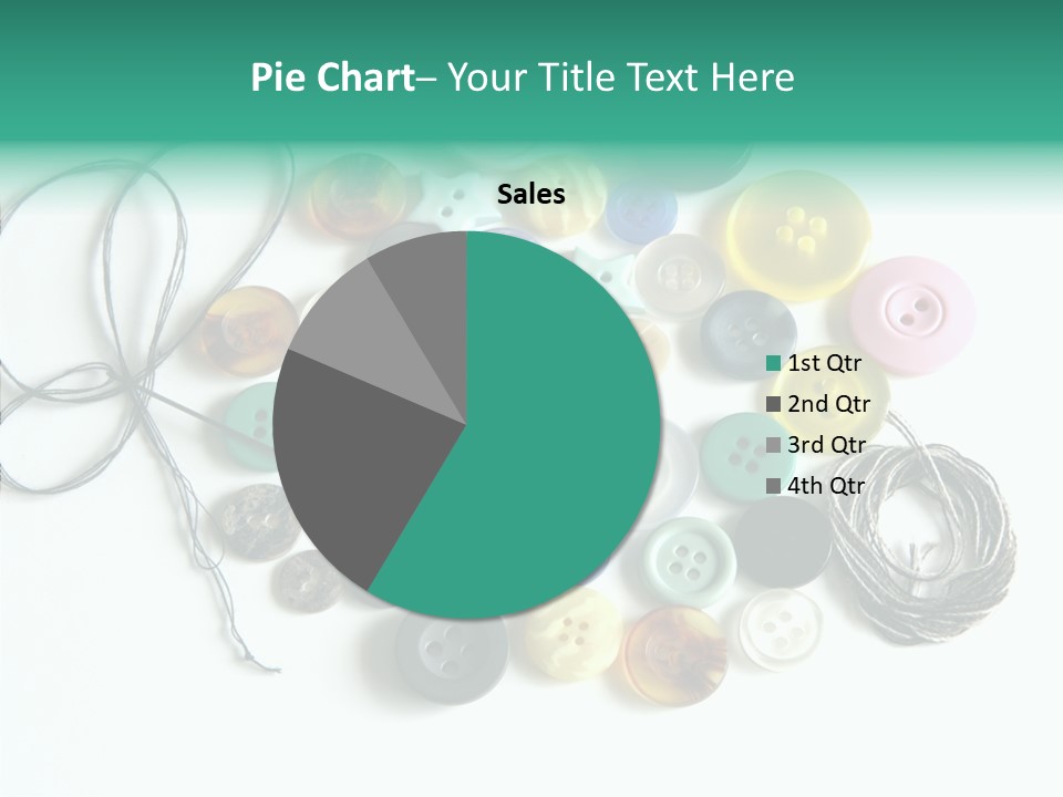 Circle Pattern White PowerPoint Template
