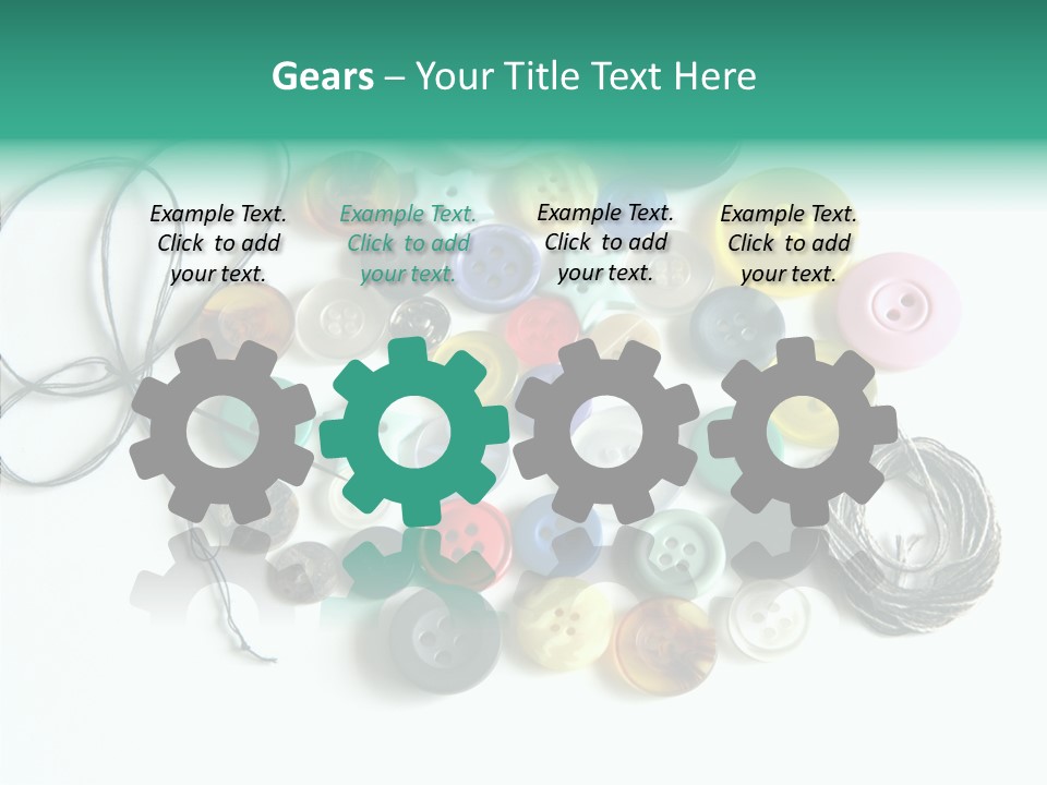 Circle Pattern White PowerPoint Template