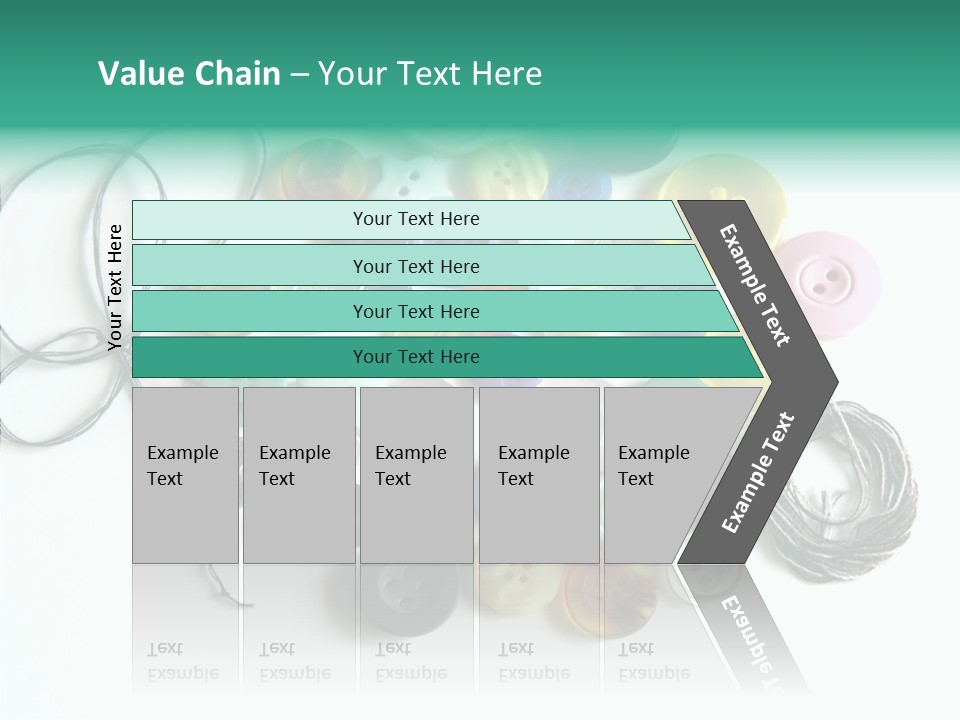 Circle Pattern White PowerPoint Template
