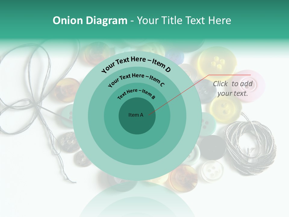 Circle Pattern White PowerPoint Template