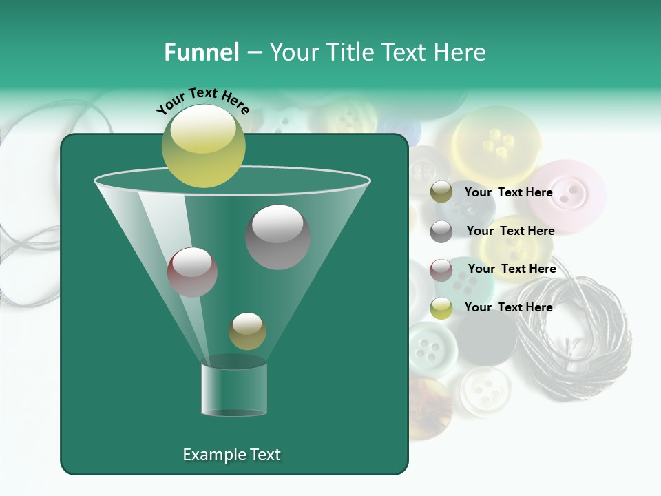 Circle Pattern White PowerPoint Template