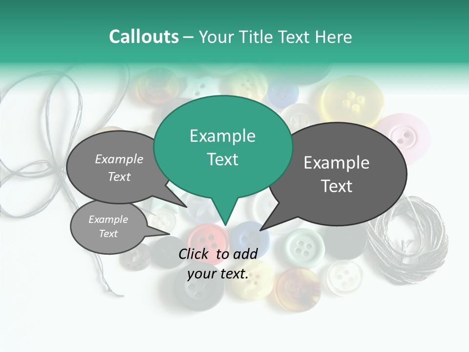 Circle Pattern White PowerPoint Template