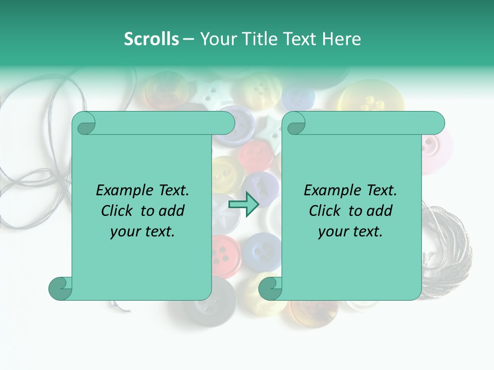 Circle Pattern White PowerPoint Template