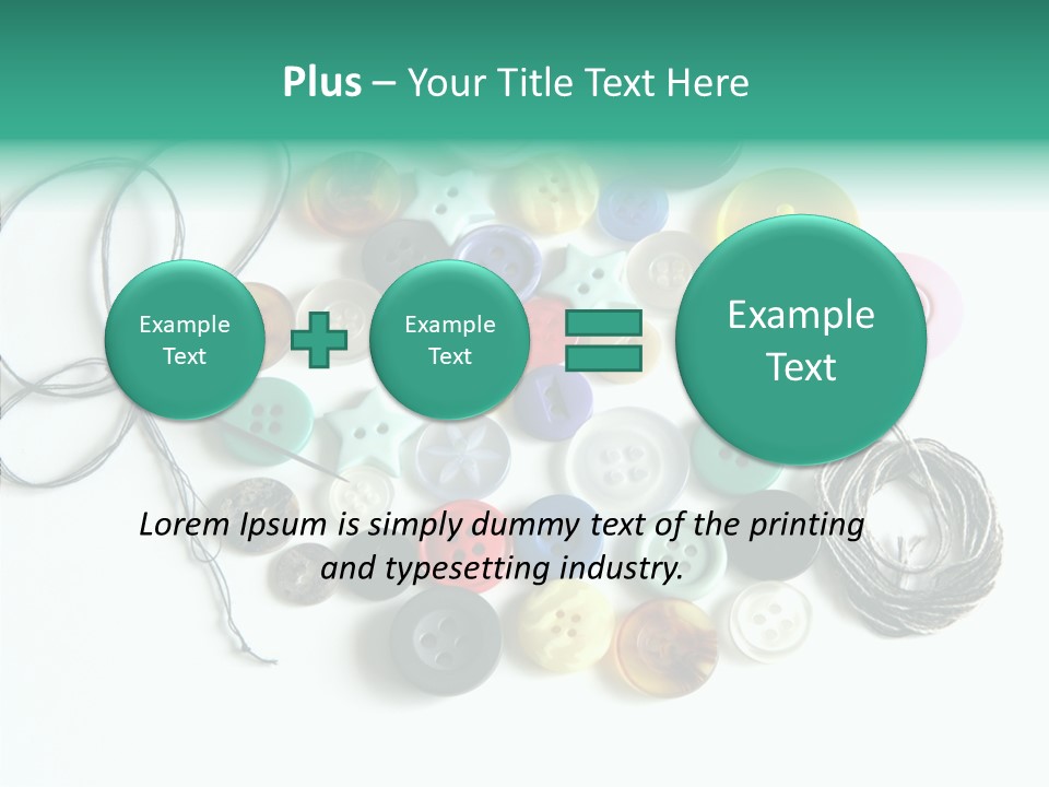 Circle Pattern White PowerPoint Template