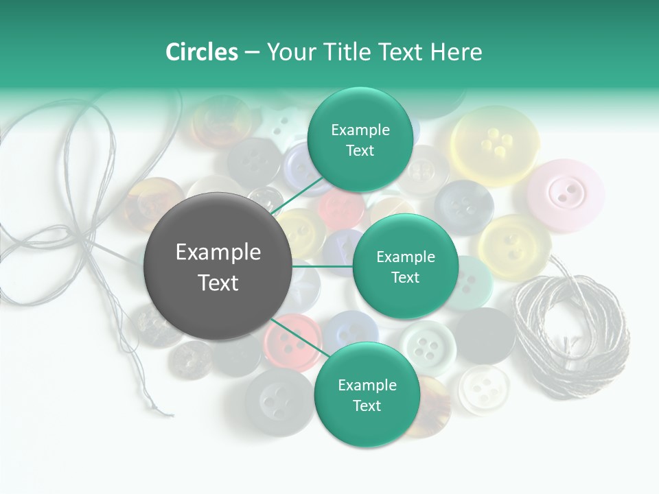 Circle Pattern White PowerPoint Template