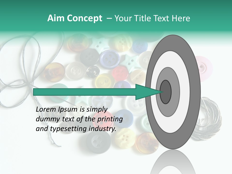 Circle Pattern White PowerPoint Template