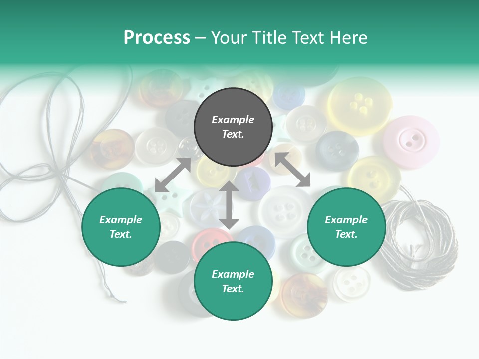 Circle Pattern White PowerPoint Template