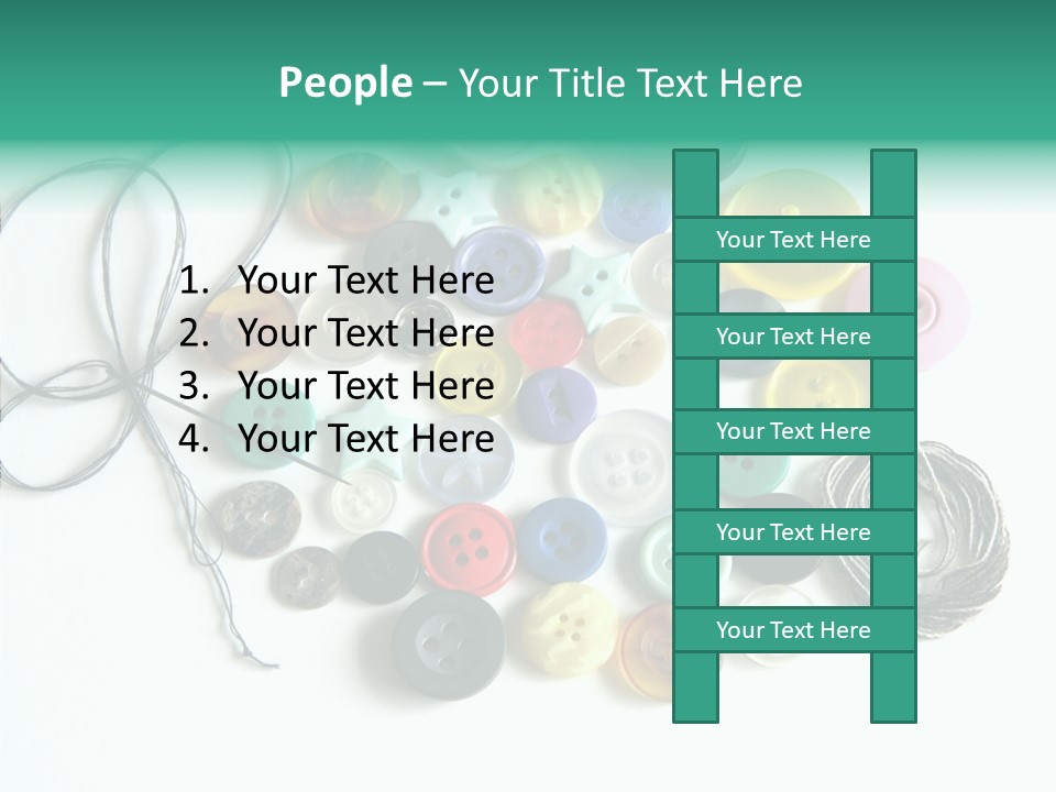 Circle Pattern White PowerPoint Template