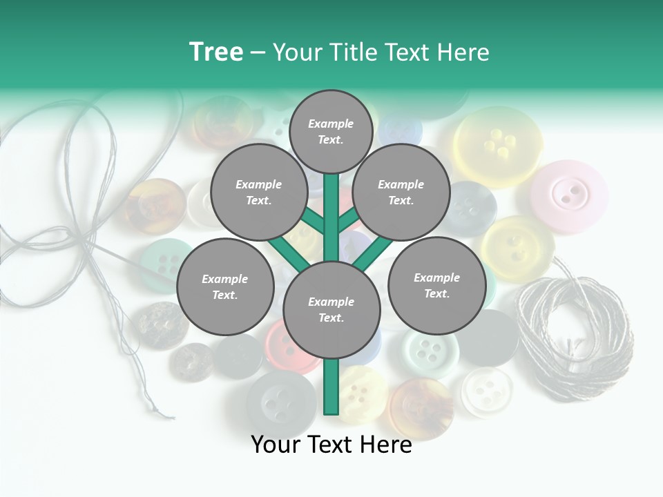 Circle Pattern White PowerPoint Template