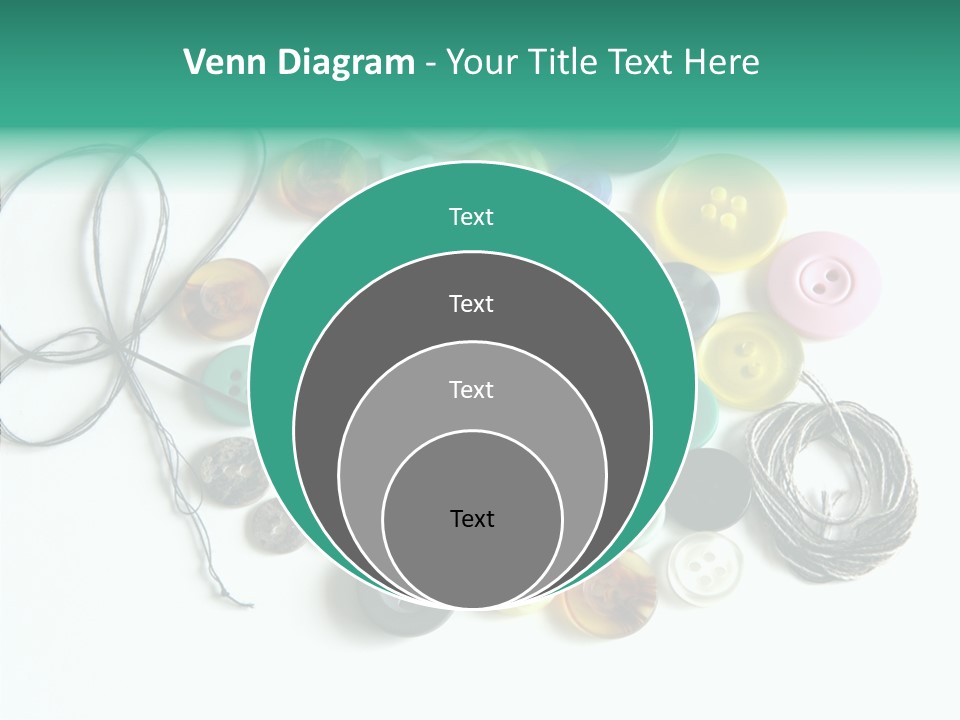 Circle Pattern White PowerPoint Template
