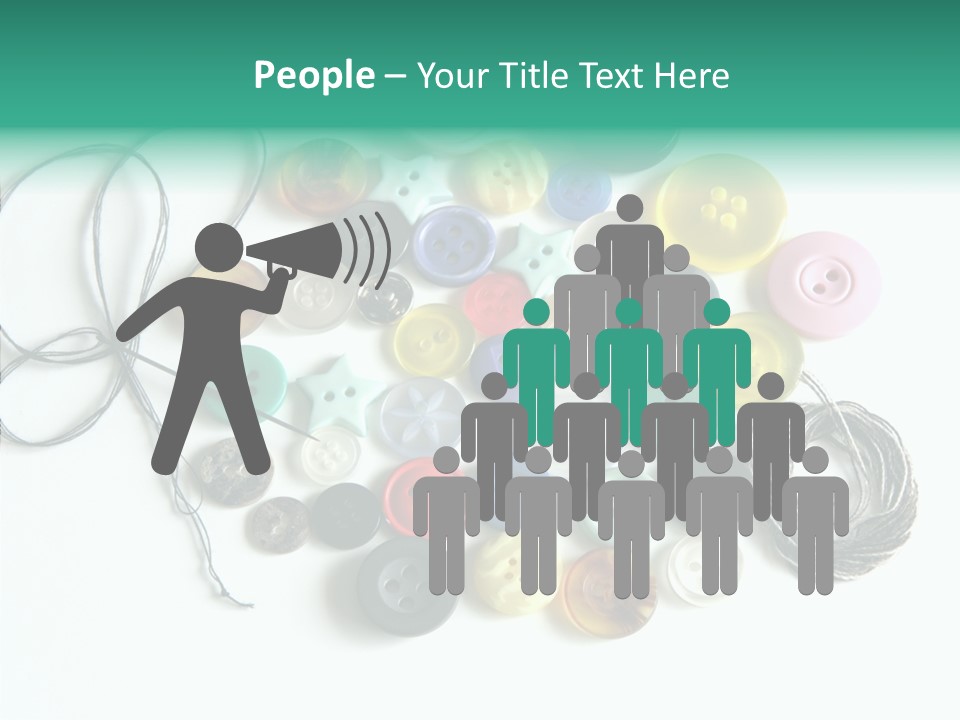 Circle Pattern White PowerPoint Template