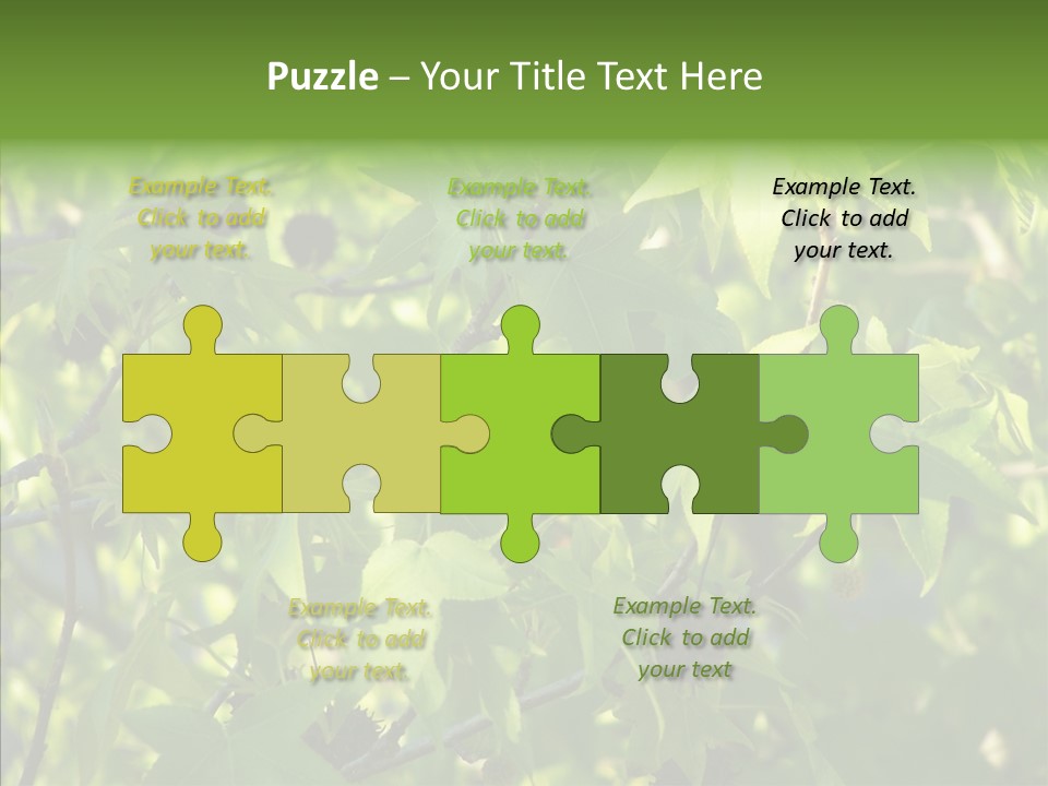 Leaves Bloom Spring Leaves PowerPoint Template