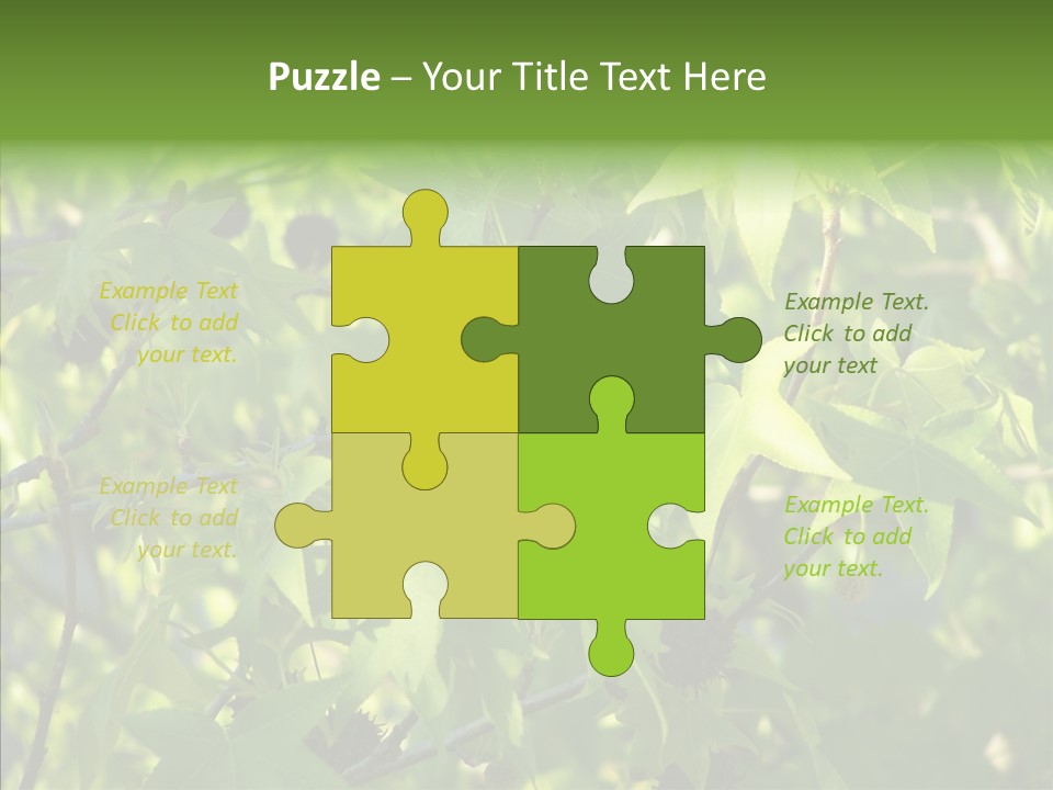 Leaves Bloom Spring Leaves PowerPoint Template