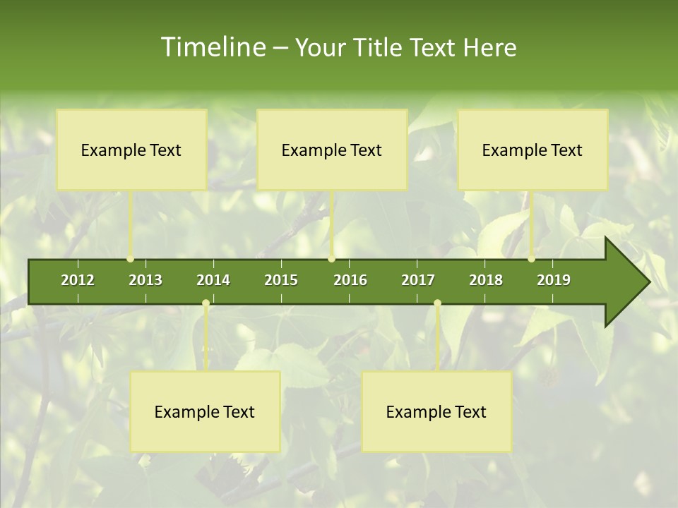 Leaves Bloom Spring Leaves PowerPoint Template
