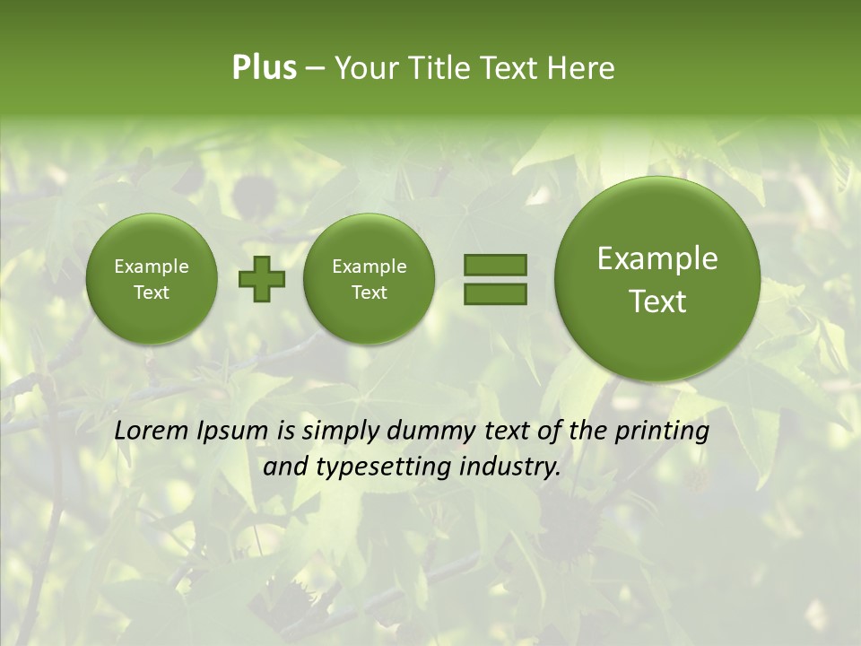 Leaves Bloom Spring Leaves PowerPoint Template