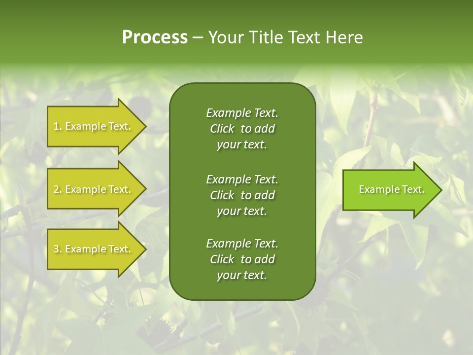 Leaves Bloom Spring Leaves PowerPoint Template