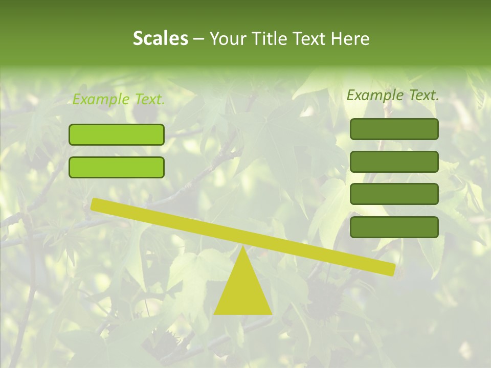 Leaves Bloom Spring Leaves PowerPoint Template