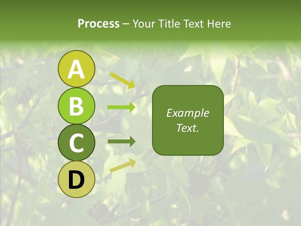 Leaves Bloom Spring Leaves PowerPoint Template