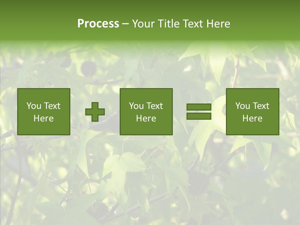 Leaves Bloom Spring Leaves PowerPoint Template