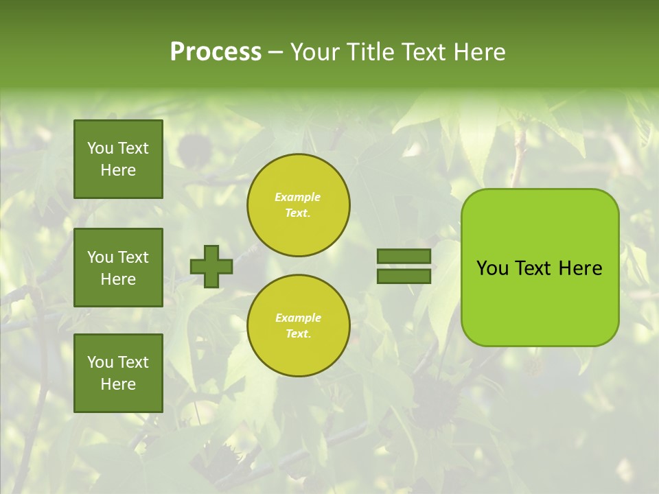 Leaves Bloom Spring Leaves PowerPoint Template