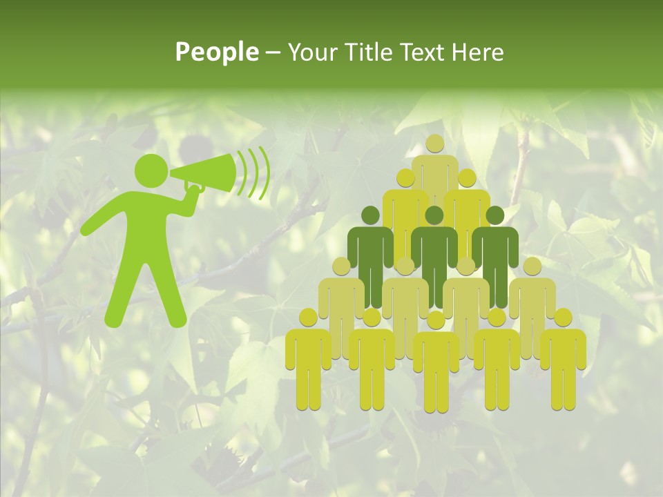 Leaves Bloom Spring Leaves PowerPoint Template