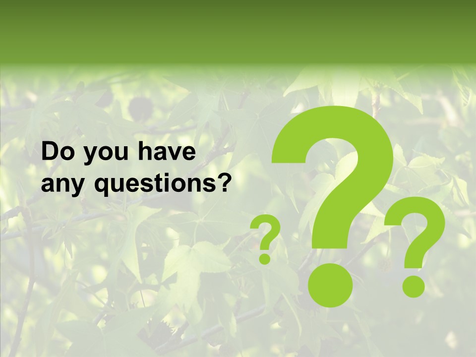 Leaves Bloom Spring Leaves PowerPoint Template