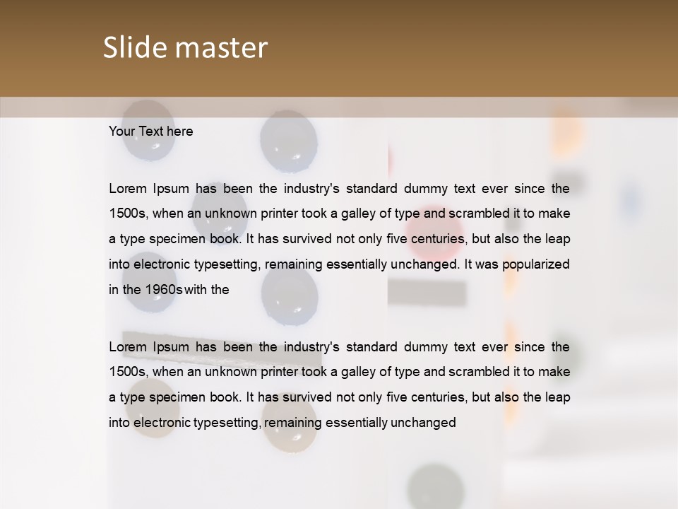 Row Traditional Decoration PowerPoint Template