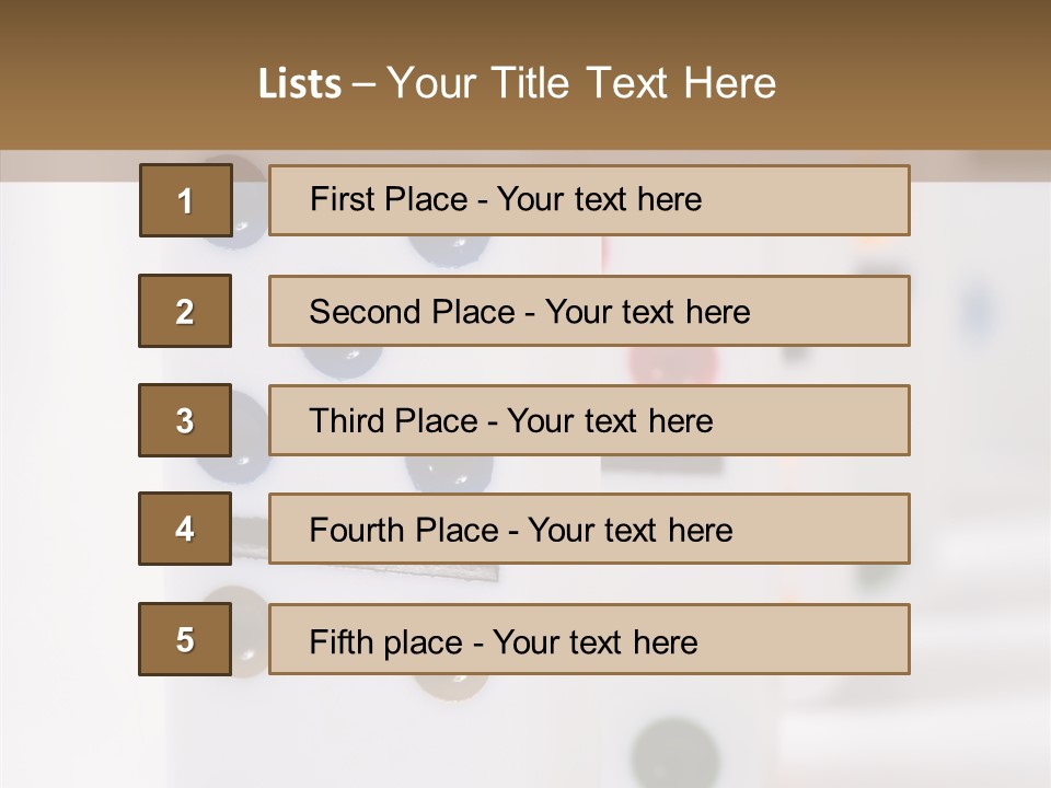 Row Traditional Decoration PowerPoint Template