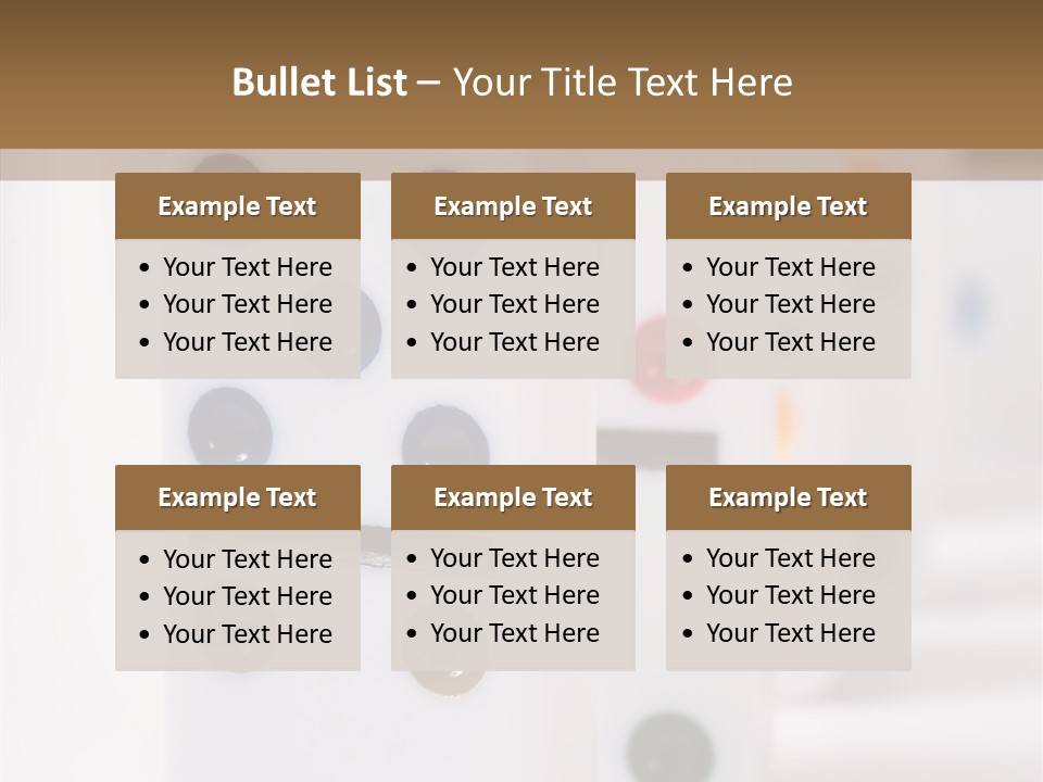 Row Traditional Decoration PowerPoint Template