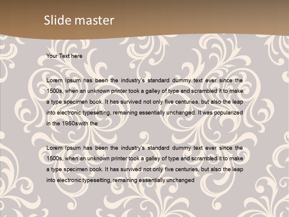 Natural Seamless Abstract PowerPoint Template