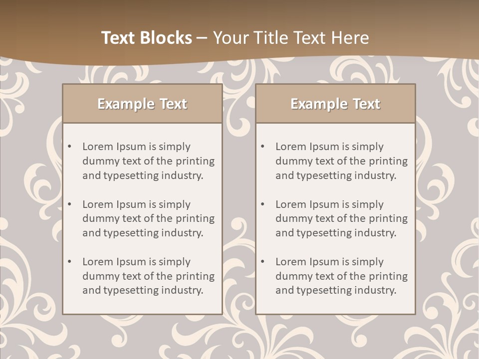 Natural Seamless Abstract PowerPoint Template