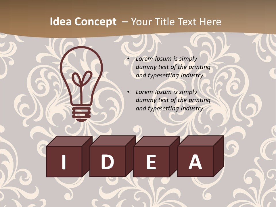 Natural Seamless Abstract PowerPoint Template