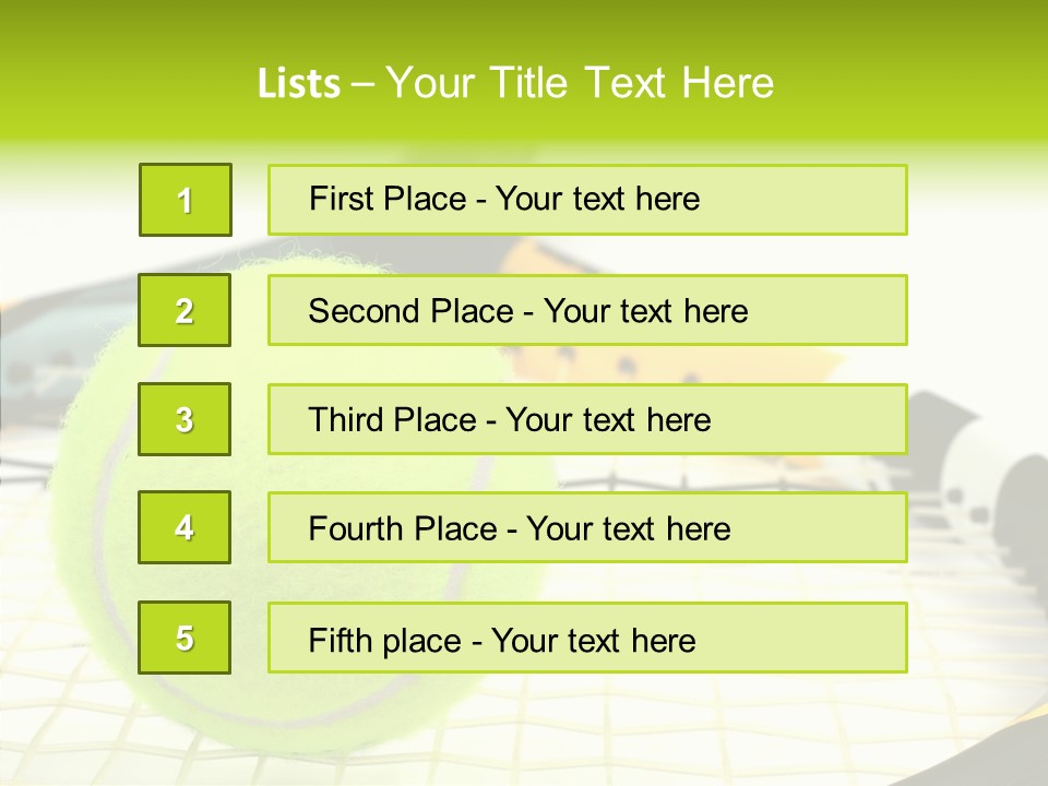Recreation Titanium Ball PowerPoint Template