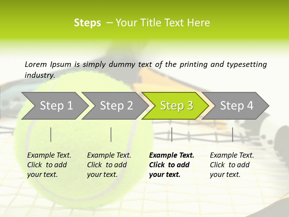 Recreation Titanium Ball PowerPoint Template