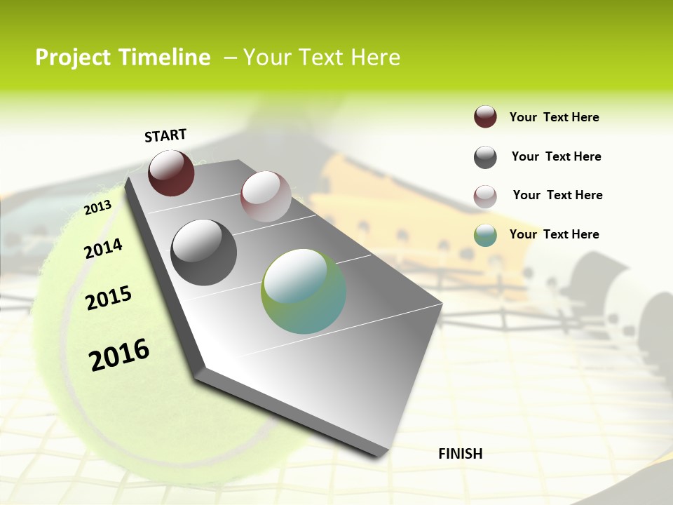 Recreation Titanium Ball PowerPoint Template