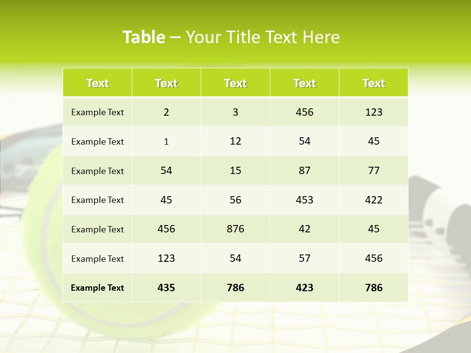Recreation Titanium Ball PowerPoint Template