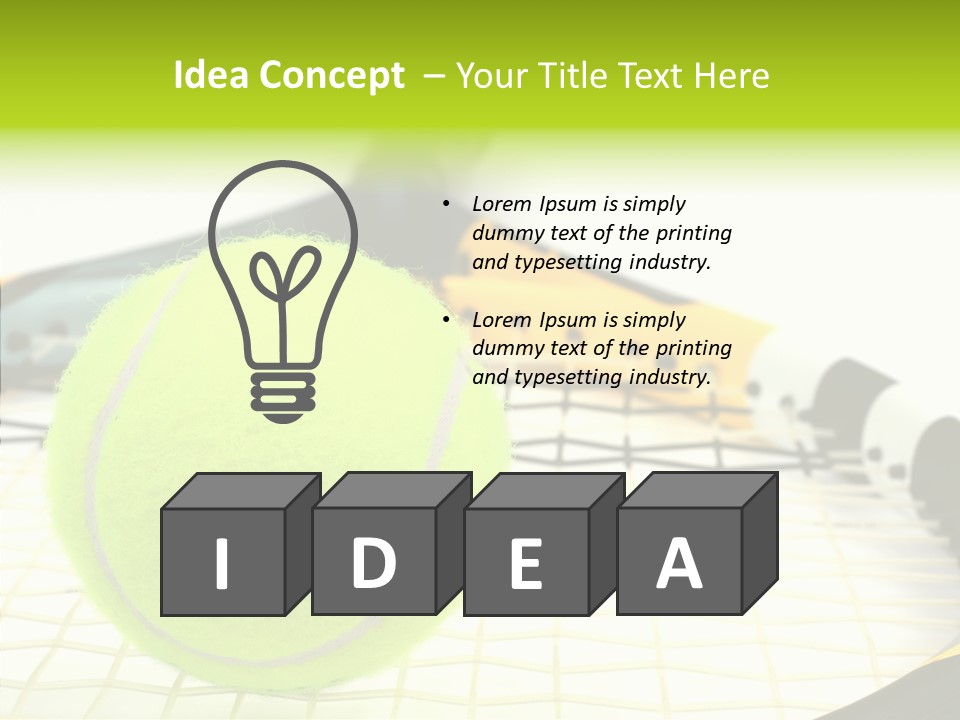 Recreation Titanium Ball PowerPoint Template