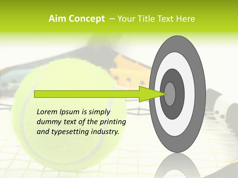 Recreation Titanium Ball PowerPoint Template