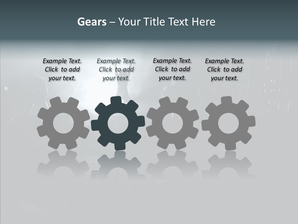 People Backlight Guitars PowerPoint Template