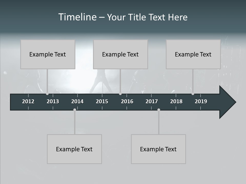 People Backlight Guitars PowerPoint Template
