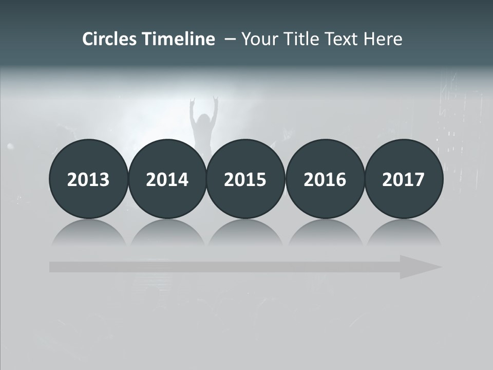 People Backlight Guitars PowerPoint Template