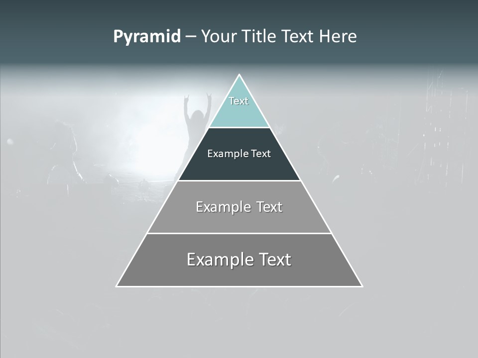 People Backlight Guitars PowerPoint Template