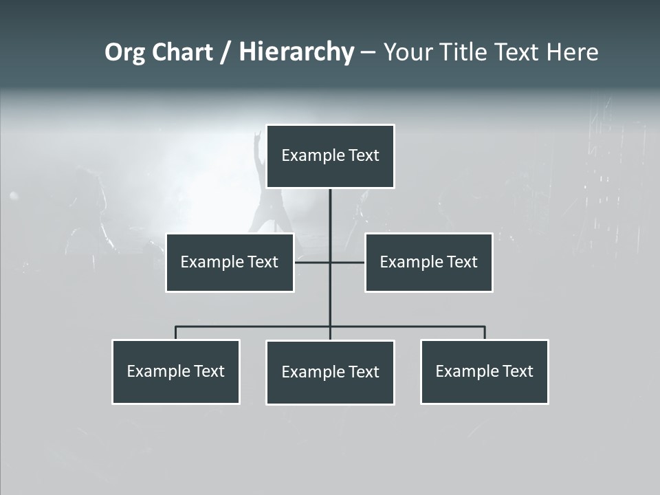 People Backlight Guitars PowerPoint Template