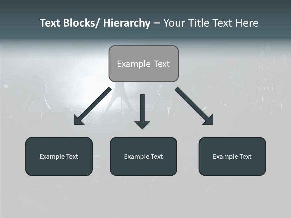 People Backlight Guitars PowerPoint Template