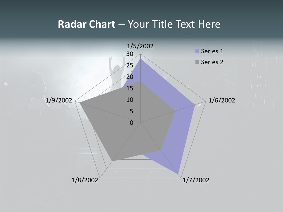 People Backlight Guitars PowerPoint Template