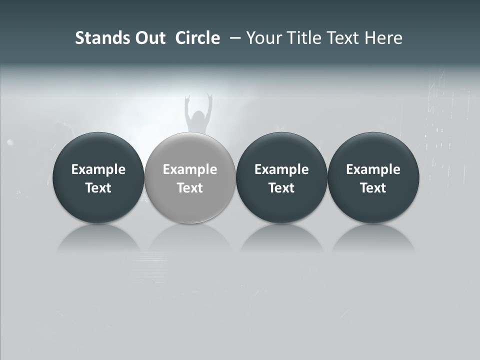 People Backlight Guitars PowerPoint Template