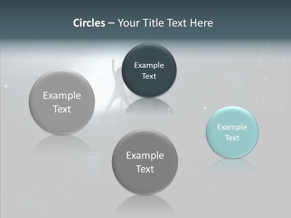 People Backlight Guitars PowerPoint Template